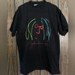 Vintage 1998 John Lennon Yoko Ono The Beatles All Sport Max Tee Made in USA